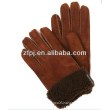 High quality handmade leather gloves mens double palm leather gloves sheepskin leather gloves